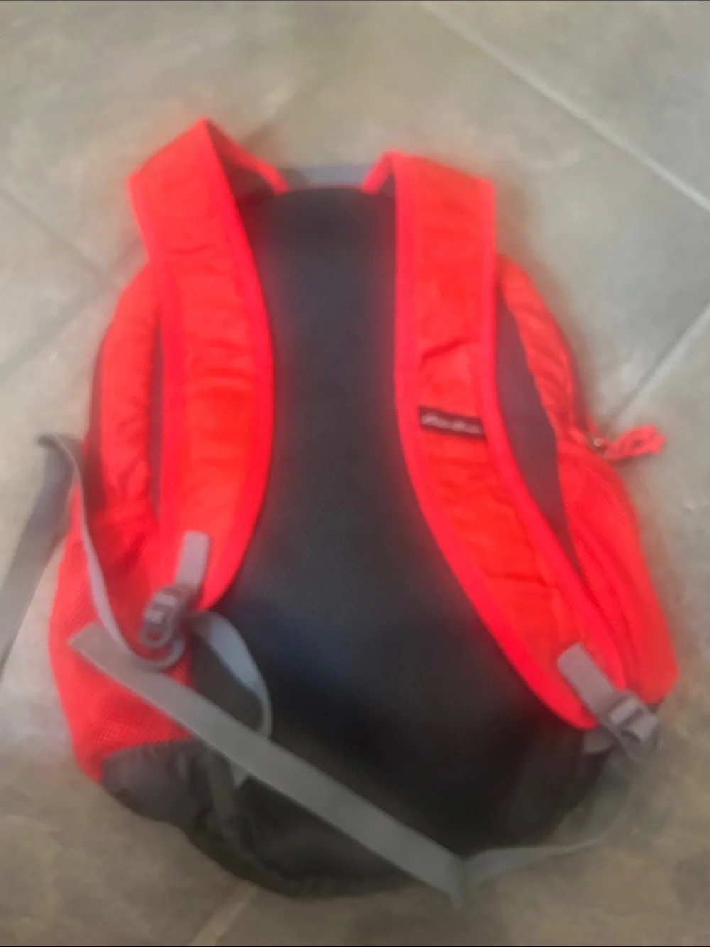 Eddie Bauer Stowaway Packable Backpack Red Black